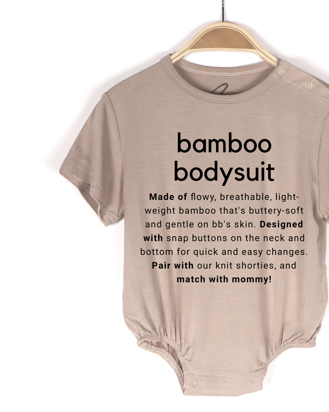 Bamboo Bodysuit minimalist bb: capsule wardrobe for little ones