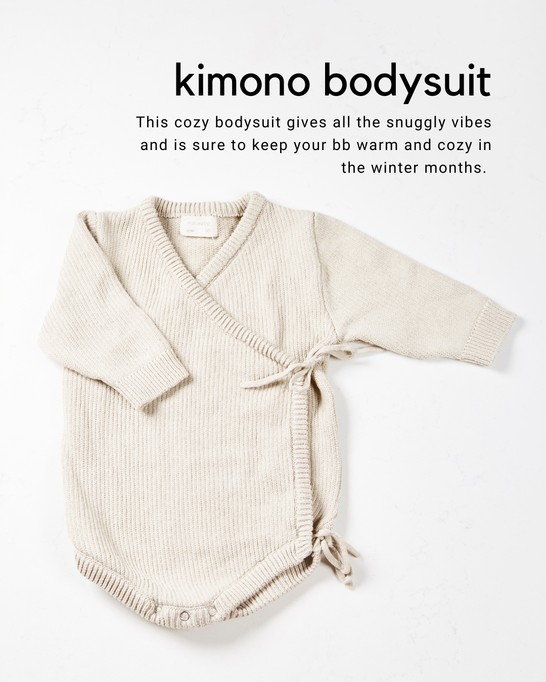 Knit Kimono Bodysuit | minimalist bb: capsule wardrobe for 