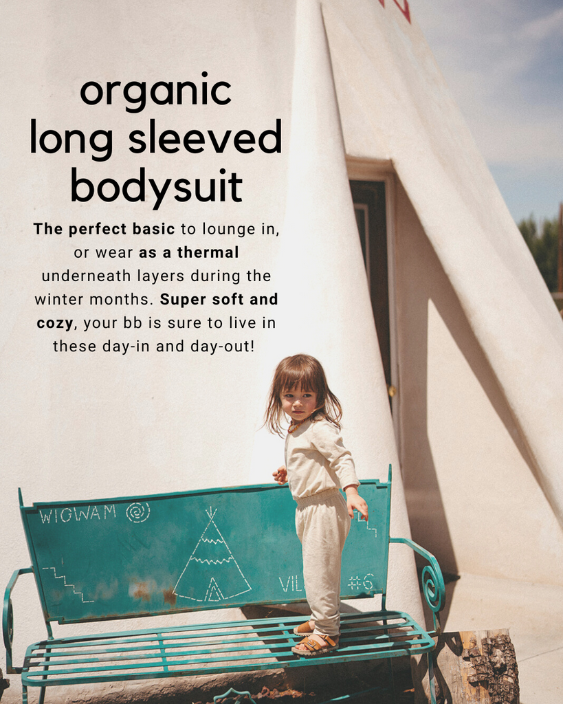 Organic Long Sleeved Bodysuit